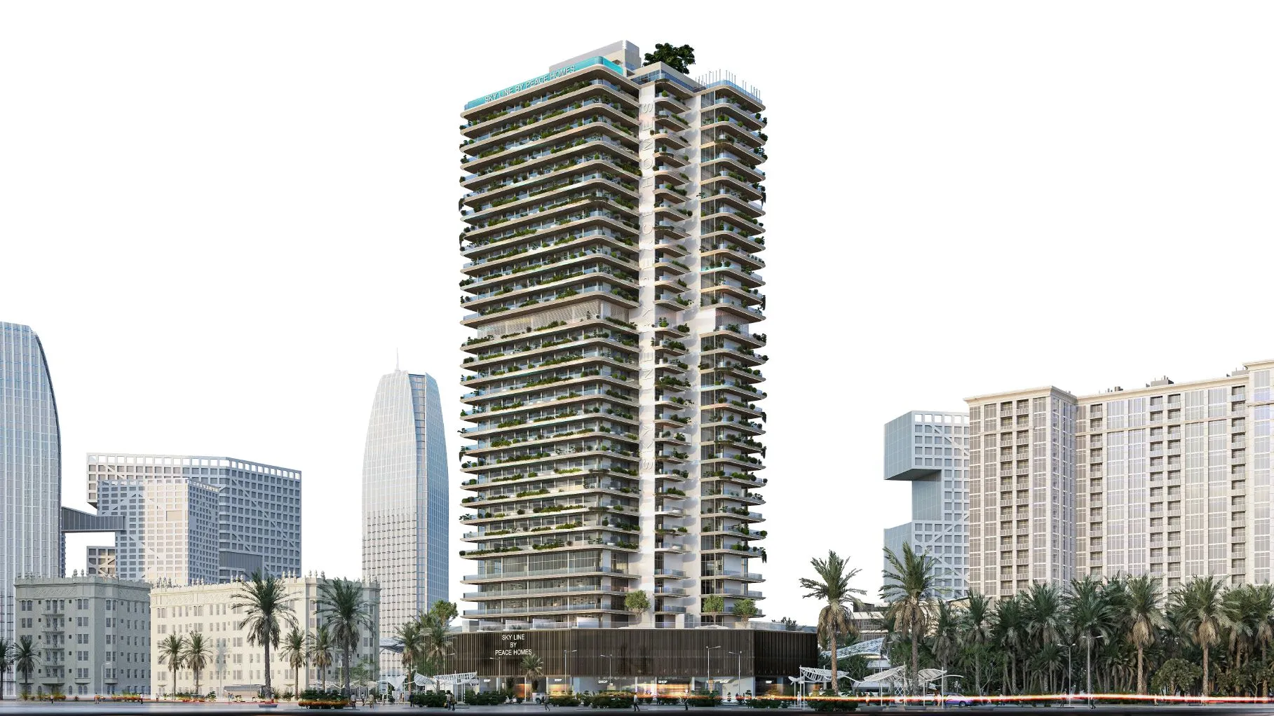 Sky Line by Peace Homes by Peace Homes Group, Dubailand Residence Complex